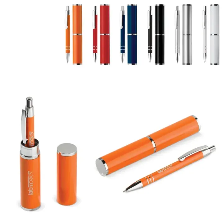 Aluminum ball pen in a tube - LT80536 (gadzety reklamowe)